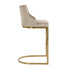 Mia Gold & Khaki Velvet Bar Stool